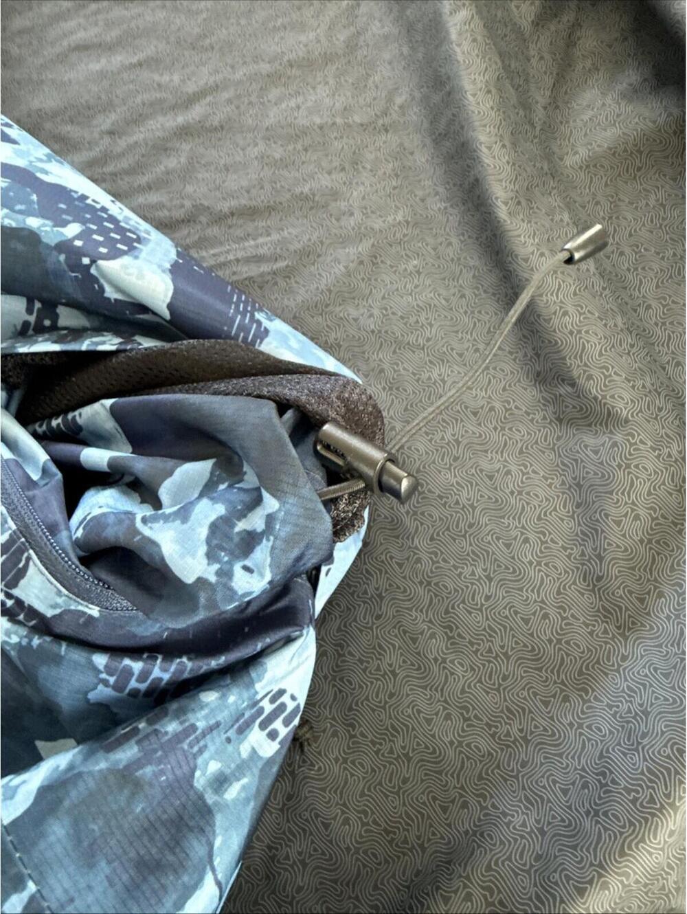 Huk Performance Fishing Mens Gunwale Camo Waterproof Rain Jacket SanSal Blue XXL - Picture 11 of 15